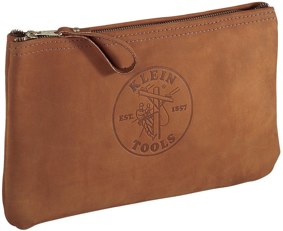 Klein 5139L Top Grain Leather Zipper Bag