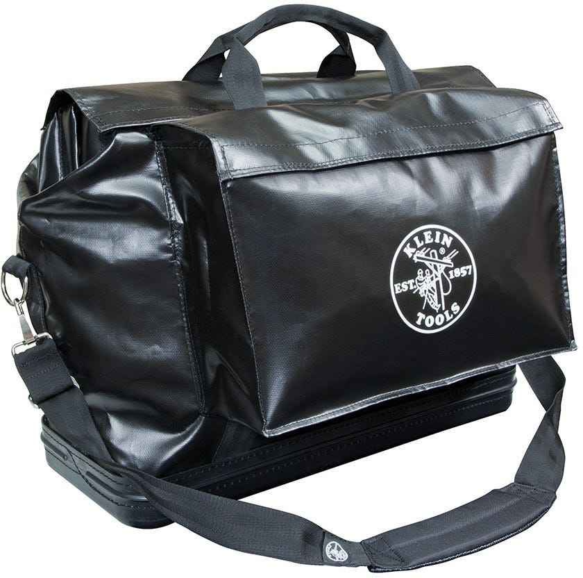 Klein 5182Bla Vinyl Equipment Bag Black