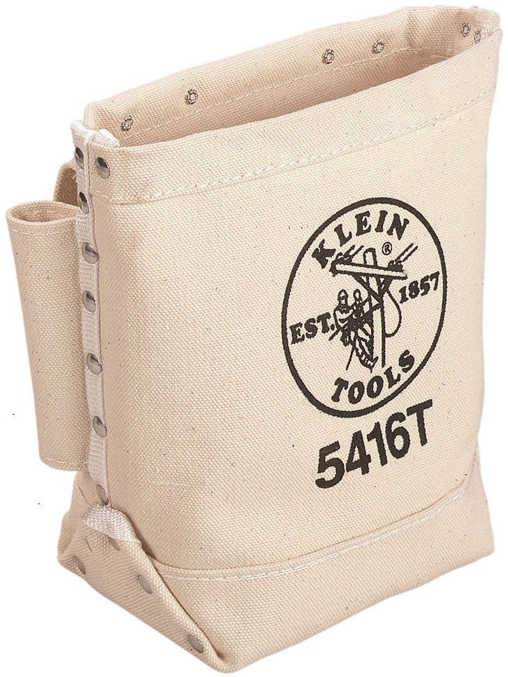 Klein 5416T Bull Pin and Bolt Bag Canvas with Tunnel Loop