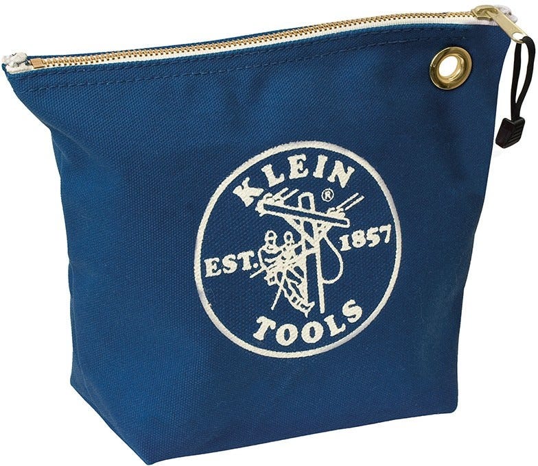 Klein 5539Blu Canvas Zipper Bag Consumables Blue
