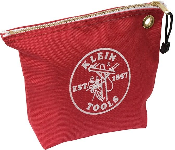 Klein 5539Red Canvas Zipper Bag Consumables Red