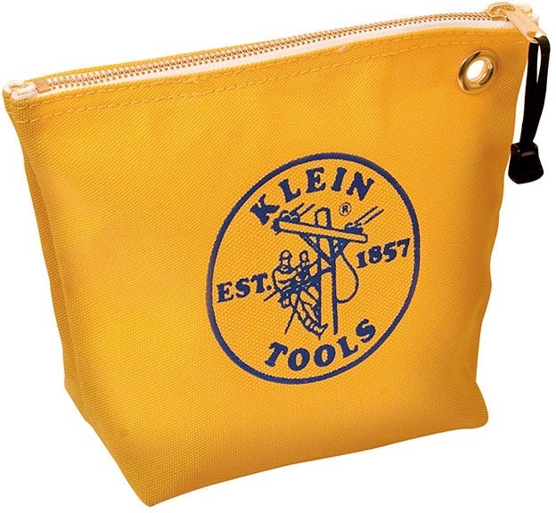 Klein 5539Yel Canvas Zipper Bag Consumables Yellow