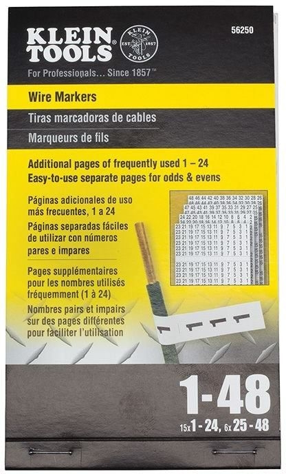 Wire Marker Book, 1-48 - 56250