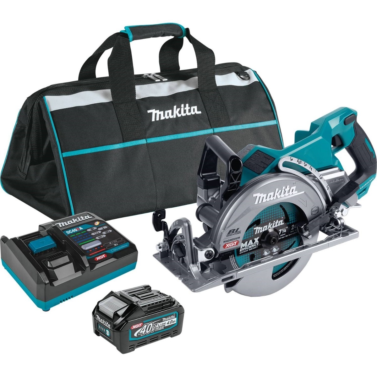 Makita GSR01M1 40V max XGT Brushless Cordless Rear Handle 7-1/4" Circular Saw Kit (4.0Ah)