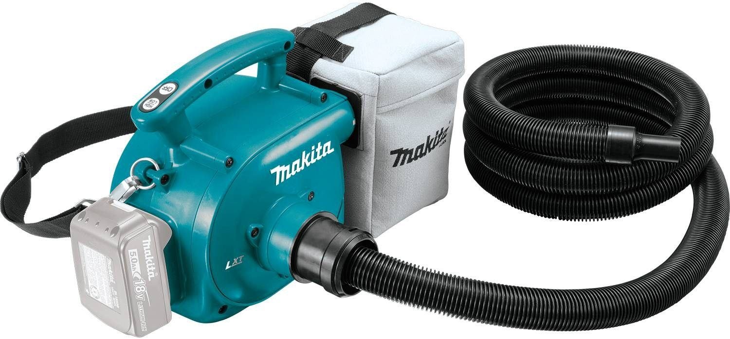 Makita XCV02Z 18V LXT Lithium-Ion Cordless 3/4 Gallon Portable Dry Dust  Extractor/Blower, Tool Only