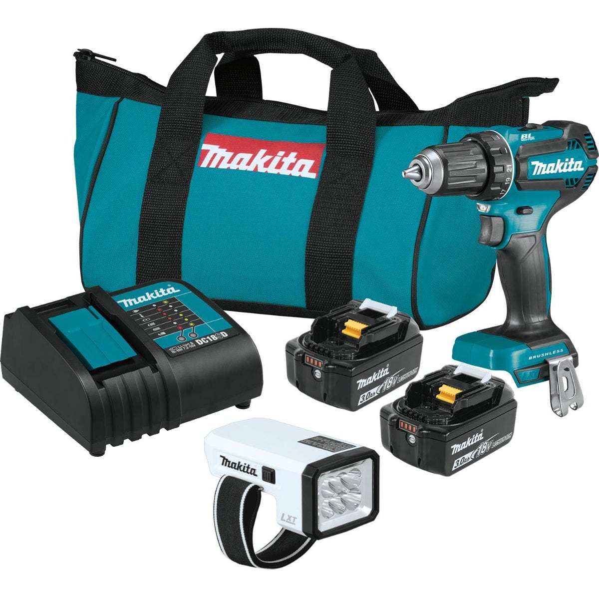 Makita drill and flashlight set hotsell
