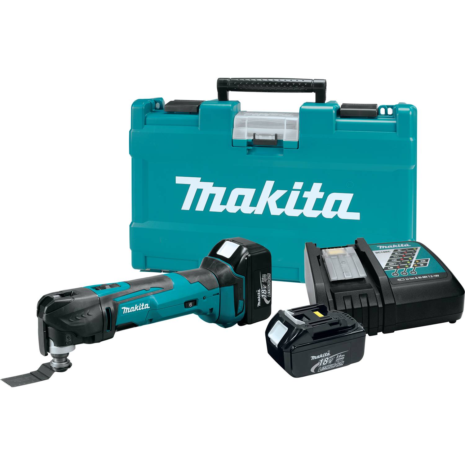 Makita TM30DZ 10.8V CXT Cordless MultiTool with Case & 39 Piece Accessories Set 