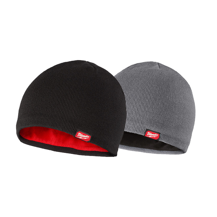 Milwaukee Men's Black Fleece-Lined Beanie Cap