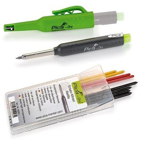 Pica 4020_2 Dry minen Leads, Red, Yellow, Black, 2 Packungen