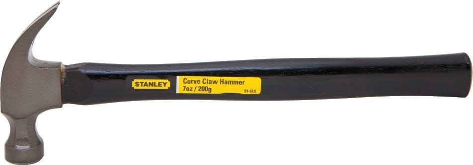 Stanley oz. Curved Claw Wood Handle Nail Hammer 51-613 The Tool Nut