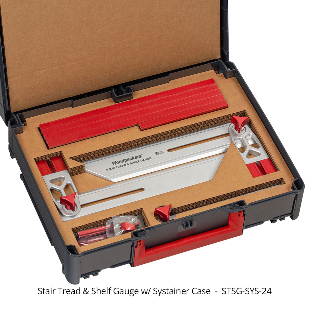 Woodpeckers STSGSYS24 Stair Tread and Shelf Gauge w/ Systainer