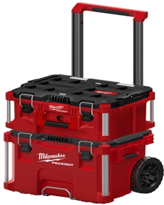 Milwaukee 2-Piece PACKOUT Rolling Tool Box + Large Tool Box Set