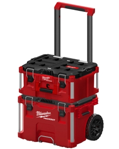 Milwaukee 2-Piece PACKOUT Rolling Tool Box + Large Tool Box Set
