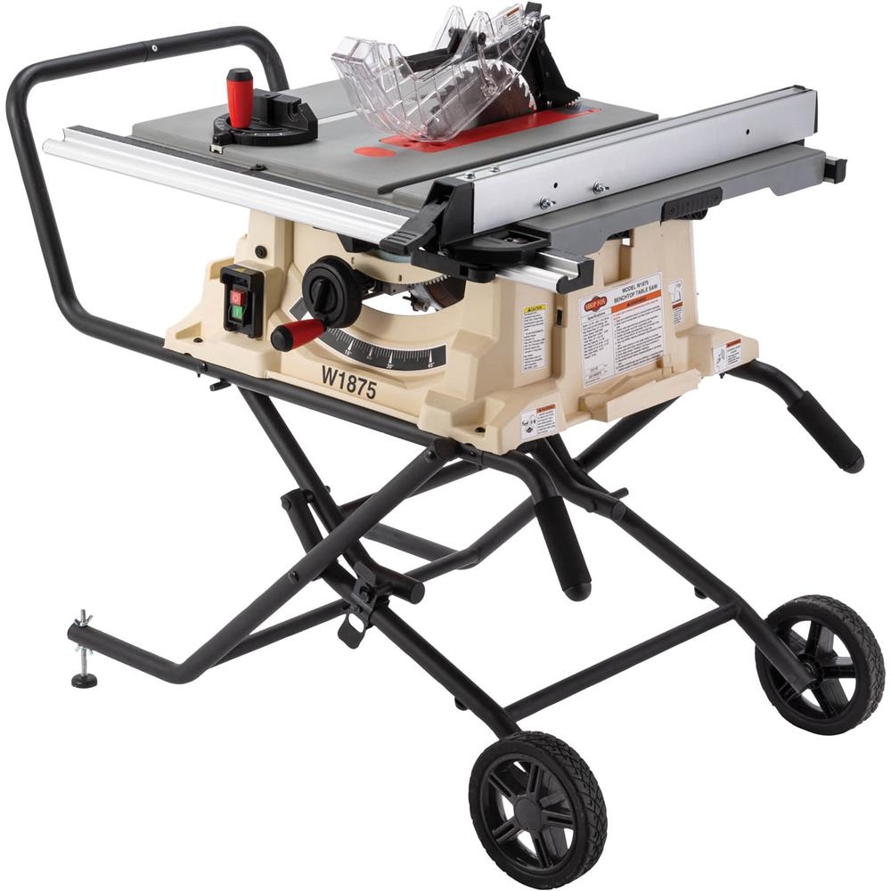 Shop Fox W1875 2HP Benchop Table Saw with Stand