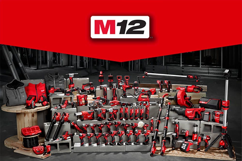 Milwaukee M12 Family of Power Tools includes Milwaukee 2540 23 Gauge Pin Nailer 