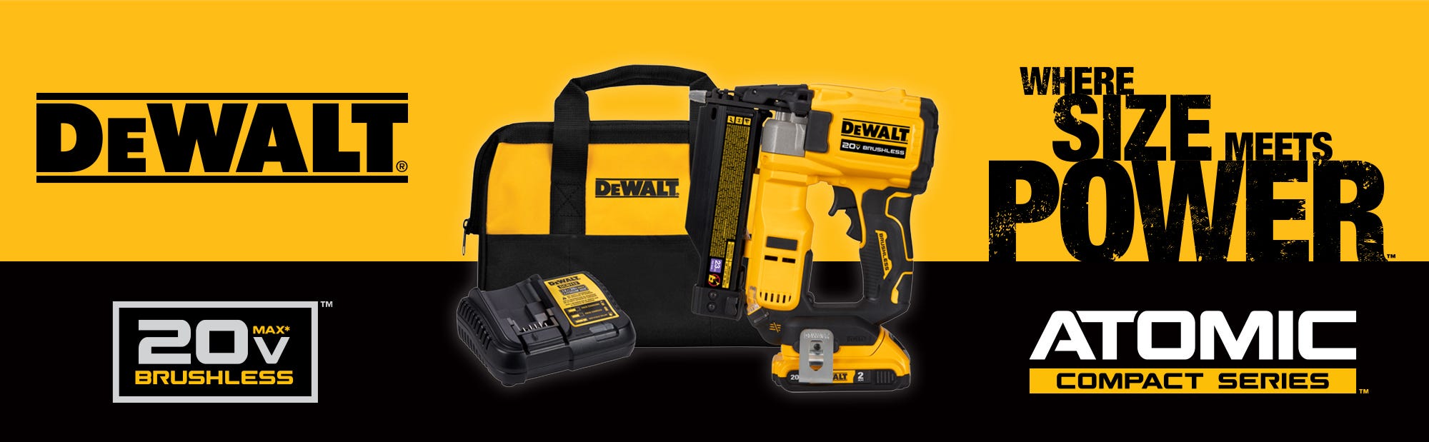 DEWALT ATOMIC Compact 20V Pin Nailer 23 Ga. Brushless Kit DCN623D1