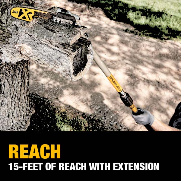 DeWalt DCKO86M1 20V MAX Cordless Pole Saw And Pole Hedge Trimmer Combo  4.0Ah Kit